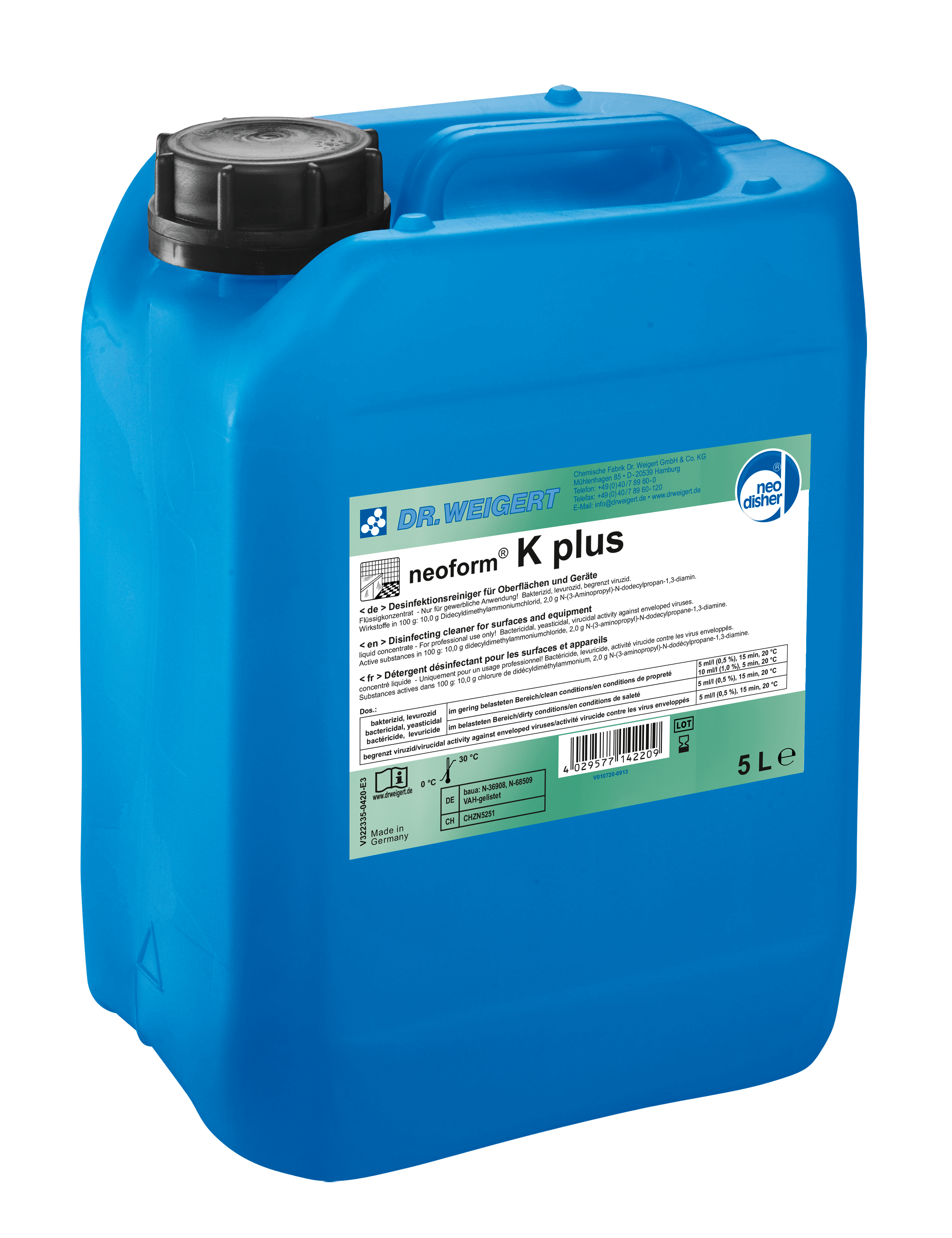 neoform® K plus – płynny koncentrat do ręcznego mycia i dezynfekcji masek oddechowych i innych  ŚOI